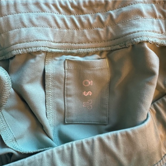 SOLD FIGS Scrub Pants Joggers Womens Size Large  Green Orange TieStyle W18SW2005 - Picture 11 of 12